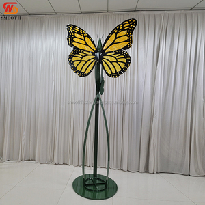 ฉากหลังโลหะผีเสื้อแบบถอดได้ทันสมัยสินค้ามาใหม่อุปกรณ์ตกแต่งงานแต่งงานสำหรับงานแต่งงานและงานวันเกิด - Product Image 1