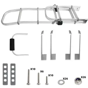 铝合金不锈钢外部折叠房车车顶梯子