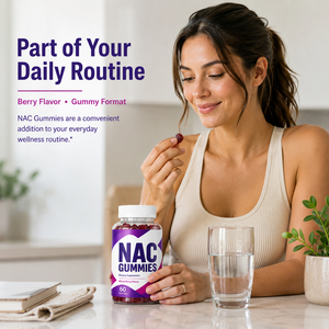 Complément alimentaire NAC biologique de haute qualité, sélénium B6 B12 N-acétyl L-cystéine en gommes, soutient la santé du système immunitaire, antioxydant, pour adultes - Product Image 3