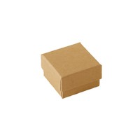 Boîte cadeau rectangulaire vintage en papier kraft pour bijoux (collier, bracelet, bague), boîte d'emballage vide en carton avec couvercle et base