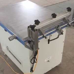 Economical small Manual one color flat bed screen printing machine with vacuum table HSS6080