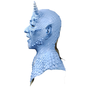 Máscara Facial Completa de <span class=keywords><strong>Diablo</strong></span>, Señor de los Horrores, Demonio Azul, Guantes de Látex de Belial, Divertidos y Aterradoras para Navidad, <span class=keywords><strong>Halloween</strong></span>, Carnaval y Fiestas - Product Image 3