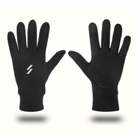 OEM/ODM Sarung Tangan Bersepeda Musim Dingin Anti Angin Hangat Bahan Poliester Full Finger Layar Sentuh Sarung Tangan Sepeda Tahan Air untuk Olahraga Luar Ruangan