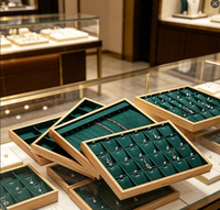 Plateau organisateur de bijoux - Petit rangement de tiroir pour bagues et boucles d'oreilles Fabriqué en Chine