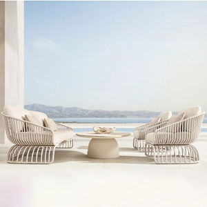 Lüks Modern açık Rattan bahçe kanepe seti veranda yemek için havuz başı oteller parklar restoran plajları-dayanıklı - Product Image 1