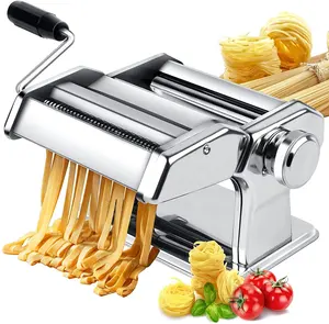 Pasta Maker Machine Adjustable Crank Roller Cutter Hand Press for Homemade Noodles Spaghetti Kitchen Accessories Manual Machine