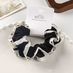 2 pièces <span class=keywords><strong>de</strong></span> chouchous en tissu à motif écossais élégant pour femmes, accessoires capillaires volumineux - Product Image 4