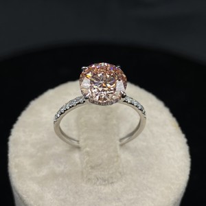 Anillo Clásico de Diamantes en Oro Blanco, Minimalista, para Compromiso o Boda, Pulido Brillante, para Uso Diario, Regalo Atemporal - Product Image 2