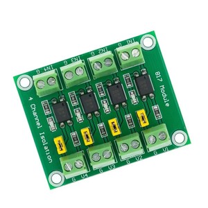 PC817 2/4 ช่องออปโตคัปเปลอร์โมดูลแยกสัญญาณ 3.6-30V ตัวแปลงระดับแรงดันไฟฟ้า บอร์ดไดรเวอร์แยกสัญญาณโฟโตอิเล็กทริก - Product Image 2