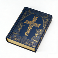 Emballage personnalisé pour la Bible, boîtes à livres, rangement, luxe, cuir magnétique, bois, faux livre, décoration, boîte cadeau en forme de livre