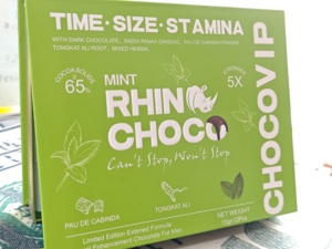 Stock degli Stati Uniti! Cioccolato di rinoceronte di alta qualità alla menta 12 pezzi al gusto Choco in confezione regalo sapore esclusivo per i membri del ForVIP! - Product Image 2