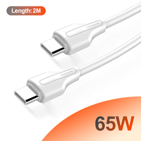 Kabel Charger Cepat Ldnio Lc122-c 2M 65w Tipe-c ke Tipe-c, Kabel Data Pengisian Daya Cepat USB Harga Grosir untuk Ponsel dan Komputer Desktop