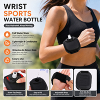 Botella de Agua Deportiva de Silicona, Portátil, para Montar en el Brazo, para Ciclismo, Running y Ejercicio al Aire Libre