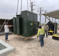 Transformateur monté sur socle de 160 kVA, sous-station compacte immergée dans l'huile de type américain 13,8 kV 400 V 60 Hz