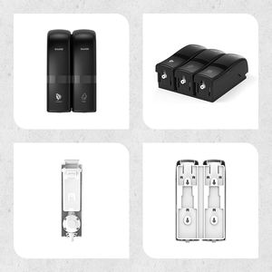 Dispenser per sapone e lozione tripla flessibile 3-in-1 montato a parete dell'hotel Dispenser per sapone per le mani in ABS per bagno doccia - Product Image 6