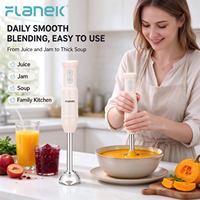 Mixeur Plongeant FLANEK NF-9002 480W, 2 Vitesses, Bouton Poussoir, pour Broyer la Glace et Préparer des Smoothies