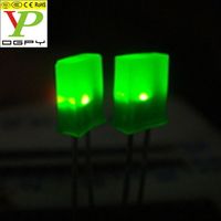 Chine Fournisseurs 234/255/257 Led Diode carré 557 Rouge Vert Bleu Jaune Blanc Orange (ambre) avec Couleur Lactée Couleur Lentille Diffusée