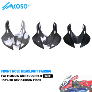 AKOSO Carénage de capot de phare supérieur en fibre de carbone pour Honda CBR1000RR-R <span class=keywords><strong>2021</strong></span> 2022 2023 2024 - Product Image 1