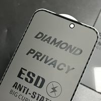 Protection d'écran anti-espion en verre trempé anti-statique confidentialité diamant pour téléphones mobiles Infinix Tecno iPhone 17 Air 16 17 Pro Max