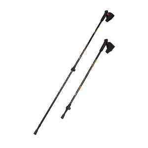 Bâtons de randonnée réglables en alliage d'aluminium 84cm 135cm, bâtons de marche pliables avec embout en caoutchouc pour usage extérieur - Product Image 2