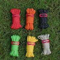 Haute qualité Durable 5mm Nylon multifonctionnel Standard tente corde réfléchissant coupe-vent accessoires de Camping en plein air