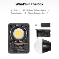 ZHIYUN MOLUS X60RGB 60W COB LED Video Işığı Ayarlanabilir Renk Sıcaklığı 2700-6500K Uygulama Kontrolü CRI 95+ Taşınabilir Aydınlatma