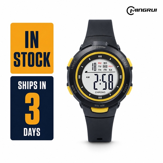 Latest Sport Styles Student Watch Water Resistant Digital Wrist Watch Simple Original Brand Wholesale Alarm Luminous Chronograph