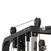 Smith Power Rack Home Gym Cable Crossover Leg Press Station Double Weight Stack Fitness Training Equipment
