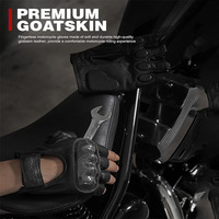 Gants mi-doigts en fibre de carbone pour moto, gants de motocross, gants de moto personnalisés