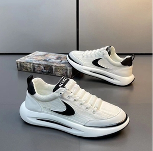 Tendencia de moda de suela gruesa de corte bajo para hombres y niñas, Maratón de corta distancia, deportes, <span class=keywords><strong>baloncesto</strong></span>, pareja, zapatos blancos - Product Image 2