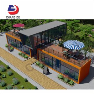 בית משולב מכולות, מצויד במדרגות טרסה, מעוצב במיוחד עבור בתי קפה וקמפינג - Product Image 2