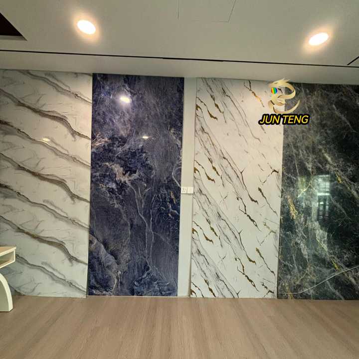 UV High Gloss Marble PVC Wall Panel Moisture-Proof and Sound-Absorbing ...