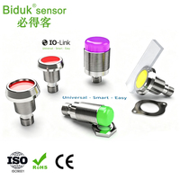 Luz indicadora LED IO-Link de 22 mm para montaje en panel, lámpara de señalización industrial multicolor, luz de estado IP67