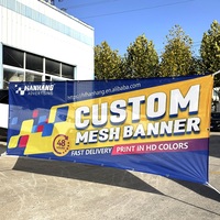 Bannière en tissu maillé polyester grand format pour festival de musique, impression numérique personnalisée, à suspendre en extérieur