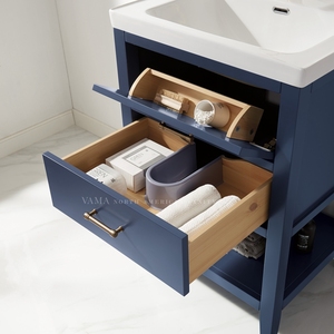 VAMA Factory 24 Inch Small Size American Home <strong>Bathroom</strong> <strong>Cabinet</strong> with <strong>Thin</strong> Ceramic Basin <strong>Bathroom</strong> Vanity Furniture 795024 - Product Image 5
