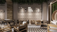 Ensemble de café en bois 2022, Design moderne, pour intérieur de café, Bar, boulangerie, vente au détail, meubles, fabrication