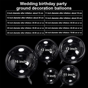 كرات بوبو الشهيرة - بالونات شفافة بالجملة بحجم 20 بوصة قابلة للنفخ مع عربة دفع بيع بالجملة للبالونات. - Product Image 6