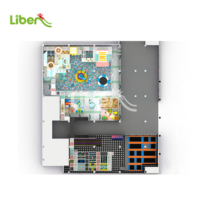 Gran Parque de Aventuras Interior de Estilo Moderno y Funcional para Niños, con Zona de Juegos Suave, Trampolín y Circuito Ninja - Product Image 5