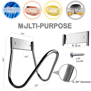 Soporte para <span class=keywords><strong>Manguera</strong></span> <span class=keywords><strong>de</strong></span> Jardín <span class=keywords><strong>de</strong></span> Acero Inoxidable, Pequeño, para Montar en la Pared, Gancho para <span class=keywords><strong>Manguera</strong></span> <span class=keywords><strong>de</strong></span> Jardín, Colgador para <span class=keywords><strong>Manguera</strong></span>, Organizador <span class=keywords><strong>de</strong></span> Mangueras - Product Image 2