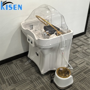 Kisen Chaise de spa capillaire portable japonaise sans plomberie, avec bac à shampoing et circulation d'eau pour salons de beauté, salles de bain et gymnases - Product Image 5