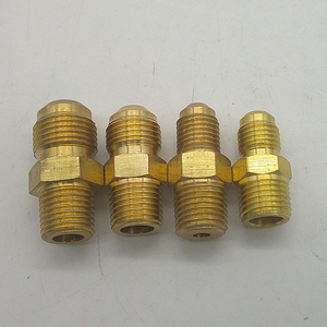 Brass các cặp vợ chồng Ống phù hợp Half <span class=keywords><strong>Union</strong></span> gas Adapter 1/4 <span class=keywords><strong>Flare</strong></span> x 1/4 NPT nam ống nối - Product Image 6