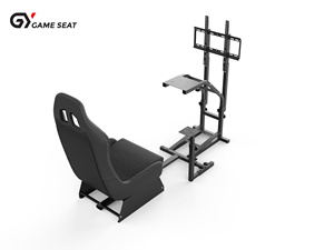 GY032B Soporte OEM una pantalla Simulador de carreras de conducción 3 pedales Simulador de coche Juego de PC Simulador de conducción - Product Image 5