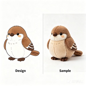 Wholesale Lifelike Plush Soft Toy <strong>Sparrow</strong> Bird Stuffed Animals Children's Outdoor Activity Souvenirs Gift for Kids Plush Toys - Product Image 1