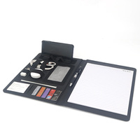 Carpeta de Archivos Organizadora de Documentos de Negocios de Cuero PU A4 Personalizada con Bloc de Notas