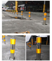 Poteau de signalisation routière amovible avec bande réfléchissante pour la sécurité routière, la protection des piétons et les applications extérieures