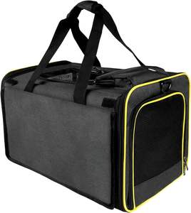 Échantillon gratuit de sac de transport souple pour chat/chien, sacs de transport pliables pour animaux de compagnie/chiot avec bandoulière et tapis amovible - Product Image 2