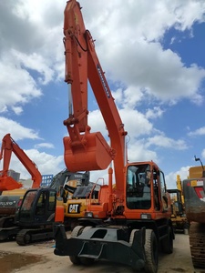 Excavatrice sur pneus hydraulique Doosan Dh210W-7 Dh210 d'occasion, 21 tonnes, en bon état - Product Image 3