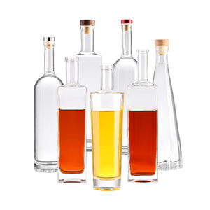Venta al por mayor caliente Vodka Brandy botellas de vidrio de vino esmerilado botella de vodka 500ml, botella de vidrio de vodka, 200ML 500ML 750ML 1000ML licor <span class=keywords><strong>Bot</strong></span> - Product Image 2
