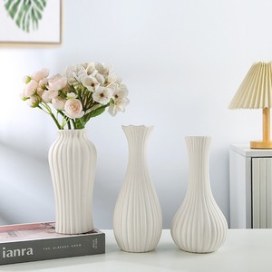 Simplicity Upscale Refined Ceramic Vase With Hydroponic Capability for Living Room Entryway Fresh <b>Flower</b> <b>Display</b> Decoration - Product Image 5
