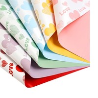 Papier d'emballage pour fleurs multicolores, DIY, imperméable, épais, style européen, matériel pour la création florale en boutique